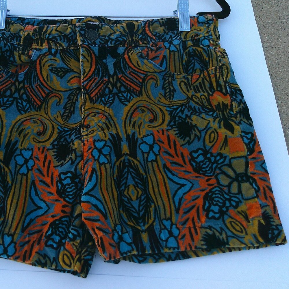 Free People Cotton Velvet Shorts Size 28 - Picture 2 of 5